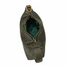 Women hand bag 037-1g suede olive
