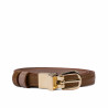 Women belt 45mc bicolored biz brown+nude
