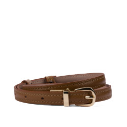 Women belt 45mc bicolored biz brown+nude