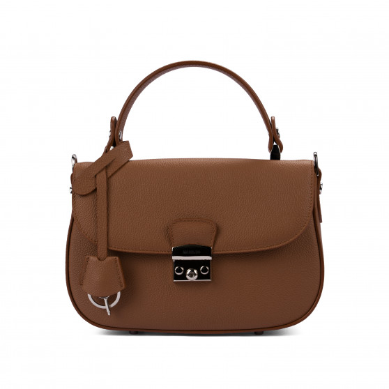 Women hand bag 022g 01 golden brown