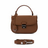 Women hand bag 022g 01 golden brown