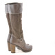 Women knee boots 3234 cappuccino