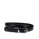 Curea dama 45-1mc bicolor negru+croco negru