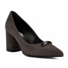 Women stylish, elegant shoes 1361 sand velour