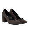 Women stylish, elegant shoes 1361 sand velour