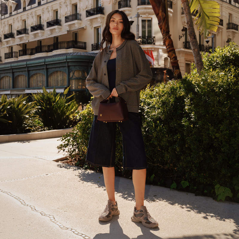 Pantofi sport dama 6102 nisip velur combinat lifestyle Pantofi sport dama 6102 nisip velur combinat lifestyle