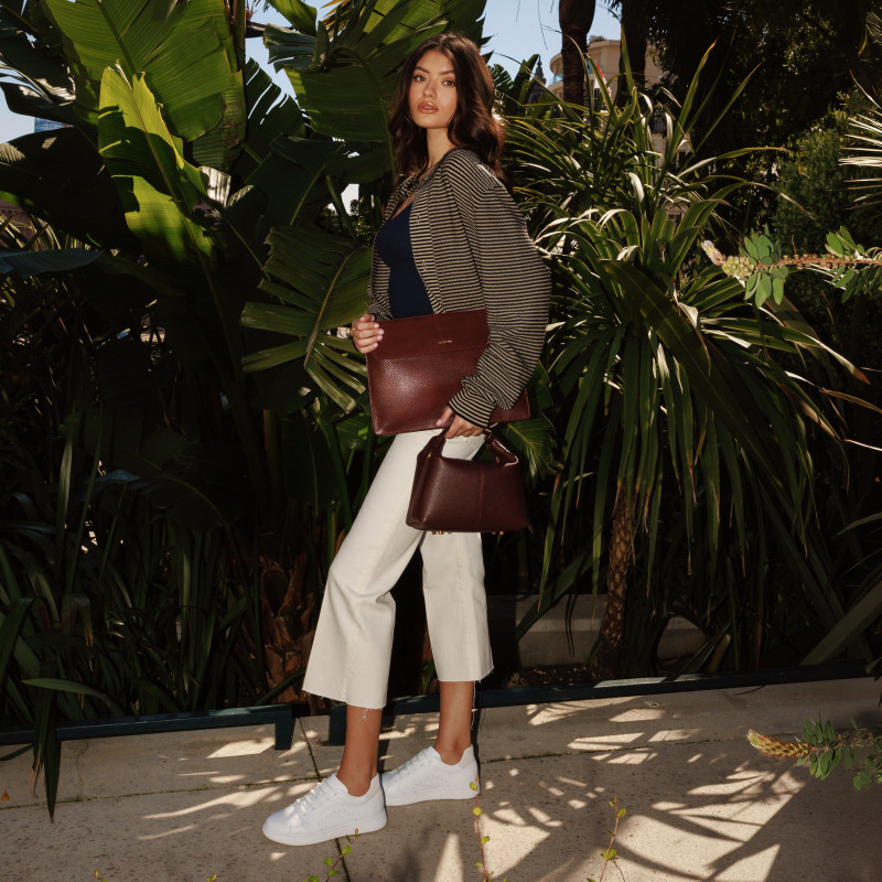 Geanta dama de mana 037-1g burgundy lifestyle