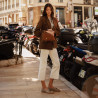 Women loafers, moccasins 6096 biz cappuccino