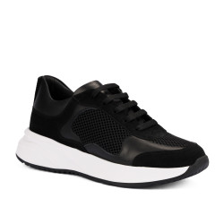 Women sport shoes 6098 black combined