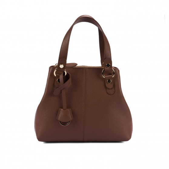 Women shoulder bag 004-1g cognac