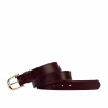 Women belt 46mc safiano burgundy