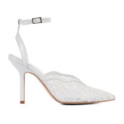 Sandale dama 1370 alb combinat