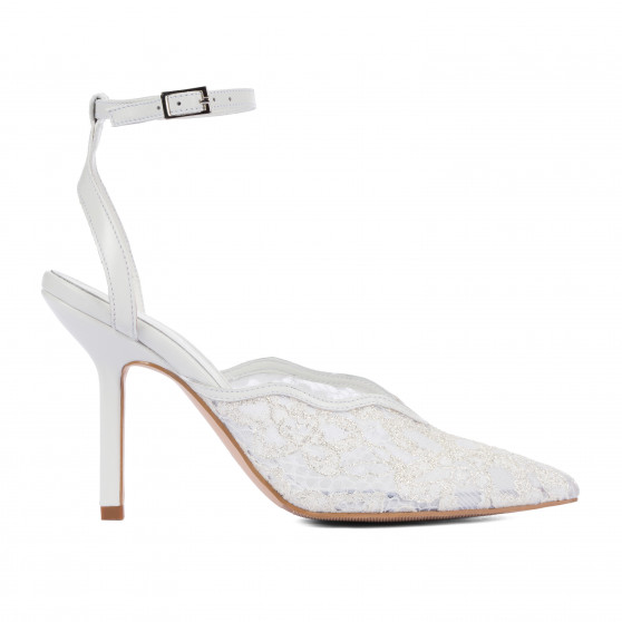 Women sandals 1370 white combined