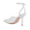 Sandale dama 1370 alb combinat