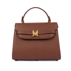 Women shoulder bag 033g cognac