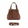 Women shoulder bag 004-1g cognac