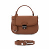 Women hand bag 022g 01 golden brown