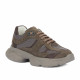 Pantofi sport dama 6102 nisip velur combinat 01