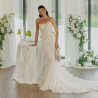 Sandale dama 1370 bej combinat