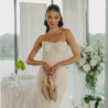 Sandale dama 1370 bej combinat