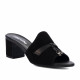 Women sandals 1367 black velour