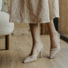 Sandale dama 1368 bej combinat