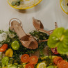 Women sandals 1365 patent beige