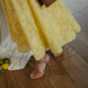 Women sandals 1365 patent beige
