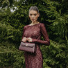 Women shoulder bag 041g bordo