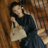 Women shoulder bag 004g 01 light grey