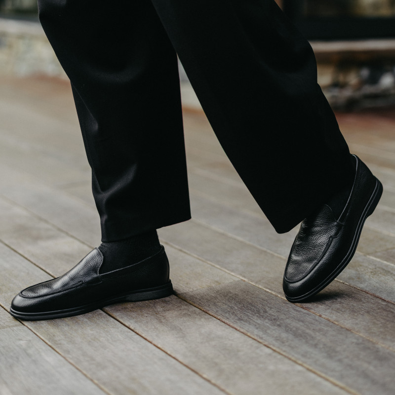 Mocasini barbati 980-1 negru lifestyle