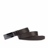 Men belt 52b dark brown