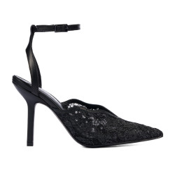 Sandale dama 1370 negru combinat