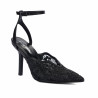 Sandale dama 1370 negru combinat