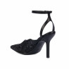 Sandale dama 1370 negru combinat
