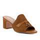 Women sandals 1367 camel velour