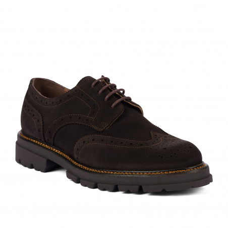 Pantofi casual barbati 989 cafe velur