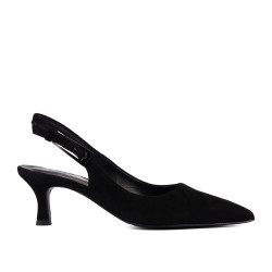 Sandale dama 1338 negru velur