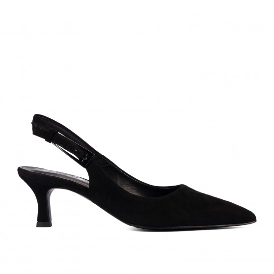 Women sandals 1338 black velour