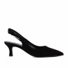 Women sandals 1338 black velour