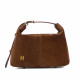 Women hand bag 037g suede brown