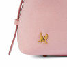 Women hand bag 037-1g camoscio baby pink