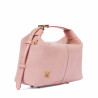 Women hand bag 037-1g camoscio baby pink