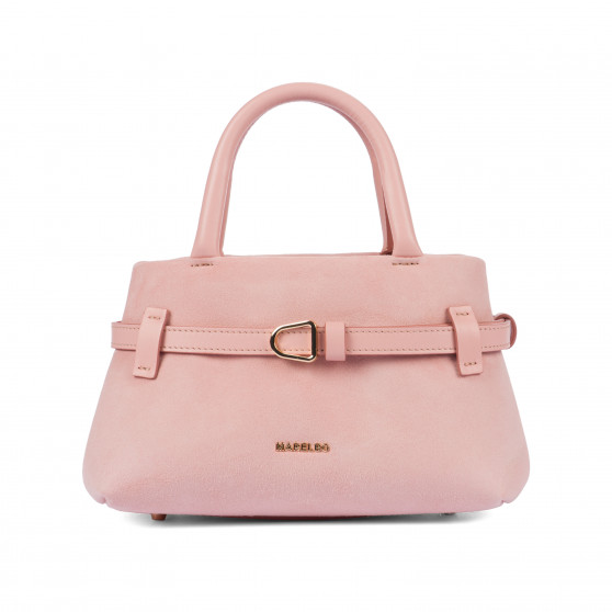 Women hand bag 056g camoscio baby pink
