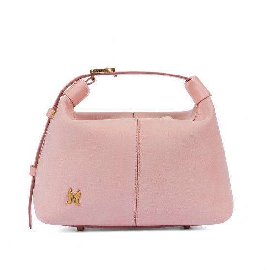 Women hand bag 037g camoscio baby pink