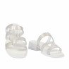 Women sandals 5130 white pearl