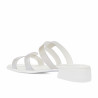 Women sandals 5130 white pearl