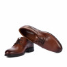 Men stylish, elegant shoes 933 a cognac