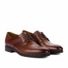 Men stylish, elegant shoes 933 a cognac