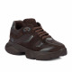 Pantofi sport dama 6102 ciocolata combinat